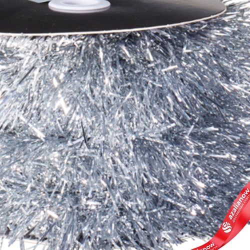 Фото 3: Гирлянда «Мишура» (пластик), 10м, серебряный