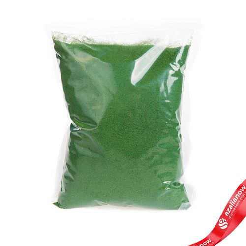 Песок кварцевый 1 кг, зеленый