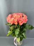 Фото флориста 3: 19 коралловых роз 60 см, Россия