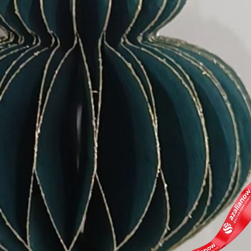 Фото 3: Украшение подвесное «Юла» (бумага), D8х10см, темно-зеленый