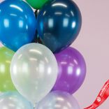 Маленькое фото 3: Композиция из 10 шаров с гелием, 30 см, ассорти, вар. 3