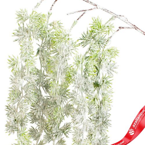 Фото 4: Ветка заснеженная, H69 см, зеленый