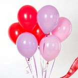 Маленькое фото 1: Композиция из 7 шаров с гелием, 30 см, вар. 21