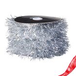 Маленькое фото 1: Гирлянда «Мишура» (пластик), 10м, серебряный