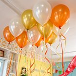 Маленькое фото 1: Композиция из 15 шаров с гелием «День рождения», вар. 2