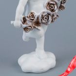 Маленькое фото 5: Сувенир «Ангел с розами» (полирезин), H11х6х4см, белый