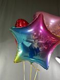 Фото флориста 1: Композиция из 3 шаров с гелием, 2 сердца и 1 звезда