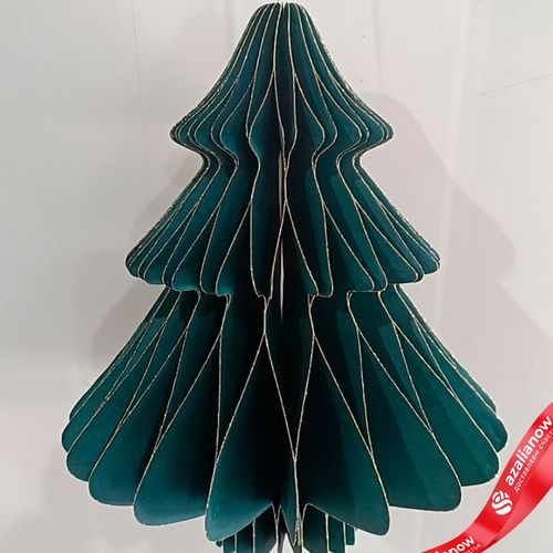 Украшение подвесное «Елочка» (бумага), D18х22см, темно-зеленый