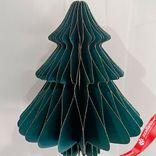 Маленькое фото 1: Украшение подвесное «Елочка» (бумага), D18х22см, темно-зеленый
