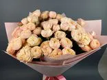 Фото флориста 1: Розовые кустовые пионовидные розы в упаковке, 5 шт