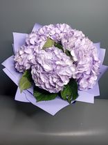 Фото флориста 1: Букет из 5 сиреневых гортензий