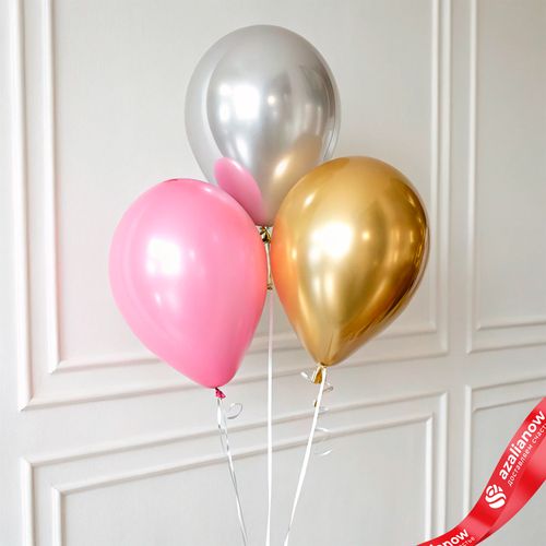 Композиция из 3 шаров с гелием, 30 см, вар.3