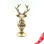 Маленькое фото 1: Сувенир «Олень» (полирезин), Н28,5х14х11см, золотой