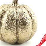 Маленькое фото 3: Сувенир «Тыква» (керамика), Н13х16,5х16,5см, золотой