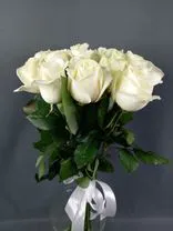 Фото флориста 5: 15 белых роз 60 см, Россия