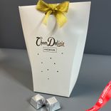 Маленькое фото 3: Набор конфет Choco Delicia в темном шоколаде «Пралине Миндаль», 220гр.. Сервис доставки цветов AzaliaNow