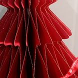 Маленькое фото 3: Украшение подвесное «Елочка» (бумага), D18х22см, красный