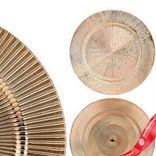 Маленькое фото 5: Поднос (пластик), D33см, в асс., золотой