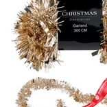 Маленькое фото 4: Гирлянда «Мишура» (пластик), 3м, шампань