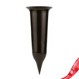 Маленькое фото 1: Ваза «Ритуальная», D10xH25,5см, 0,65л, черное золото