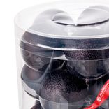 Маленькое фото 4: Набор шаров 15шт. в тубе (стекло), D6см, в асс., черный