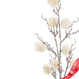 Маленькое фото 4: Ветка декоративная заснеженная, H73 см, белый