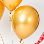 Маленькое фото 5: Композиция из 3 шаров с гелием, 30 см, золотой