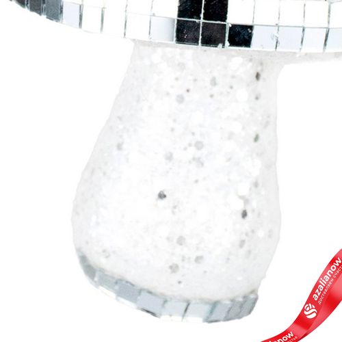 Фото 5: Украшение подвесное «Гриб», Н13х10х10см, белый