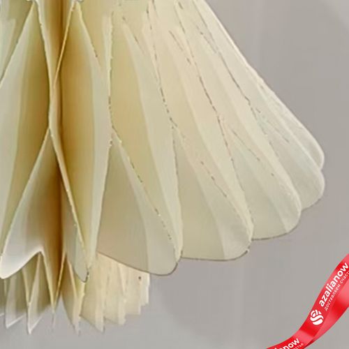 Фото 5: Украшение подвесное «Елочка» (бумага), D18х22см, кремовый