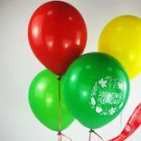 Маленькое фото 2: Композиция из 4 шаров с гелием «1 Сентября. Здравствуй школа», 30 см, вар. 3