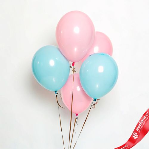 Композиция из 5 шаров с гелием, 30 см, вар.14