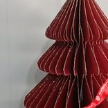 Маленькое фото 4: Украшение подвесное «Елочка» (бумага), D9,6х15см, красный