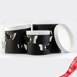 Маленькое фото 1: Набор коробок, подарочных, круглых, 3шт, D21,5xH21,5 см, черный