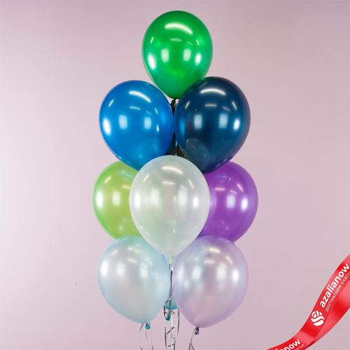 Композиция из 10 шаров с гелием, 30 см, ассорти, вар. 3