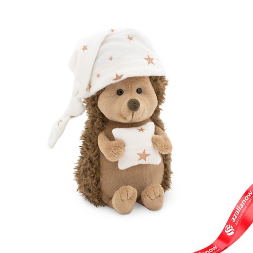 Игрушка м/н «Ежик Колюнчик Сладкие сны», 20см, коричневый/белый
