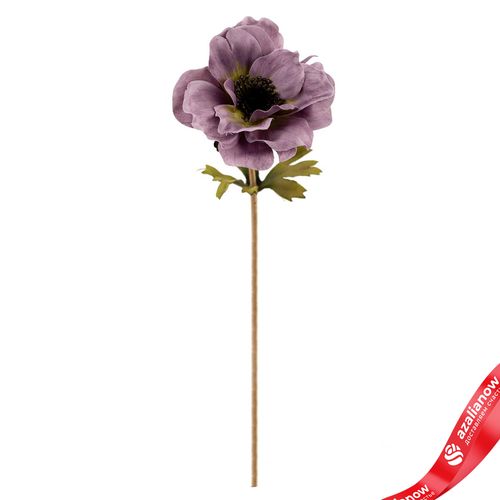 Анемон искусственный (пластик), 35см, сиреневый