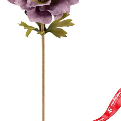 Фото 3: Анемон искусственный (пластик), 35см, сиреневый