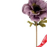Маленькое фото 4: Анемон искусственный (пластик), 35см, сиреневый