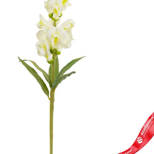 Фото 3: Антирринум искусственный (пластик), 60 см, белый