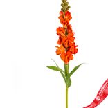 Маленькое фото 2: Антирринум искусственный (пластик), 60см, оранжевый