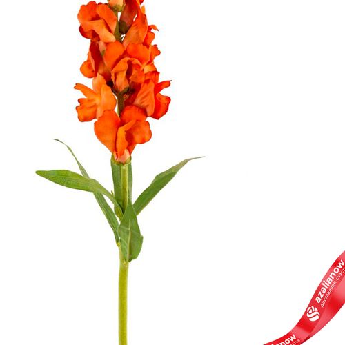 Фото 3: Антирринум искусственный (пластик), 60см, оранжевый