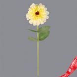 Маленькое фото 1: Цинния искусственная (пластик), 68см, белый