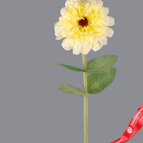 Фото 2: Цинния искусственная (пластик), 68см, белый