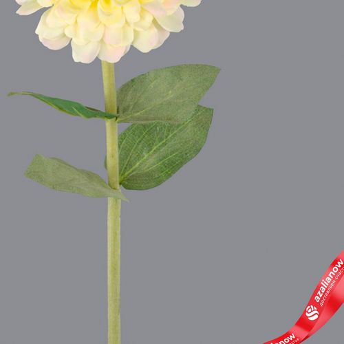 Фото 3: Цинния искусственная (пластик), 68см, белый