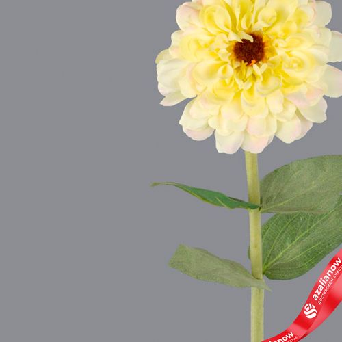 Фото 4: Цинния искусственная (пластик), 68см, белый