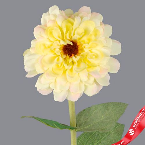 Фото 5: Цинния искусственная (пластик), 68см, белый