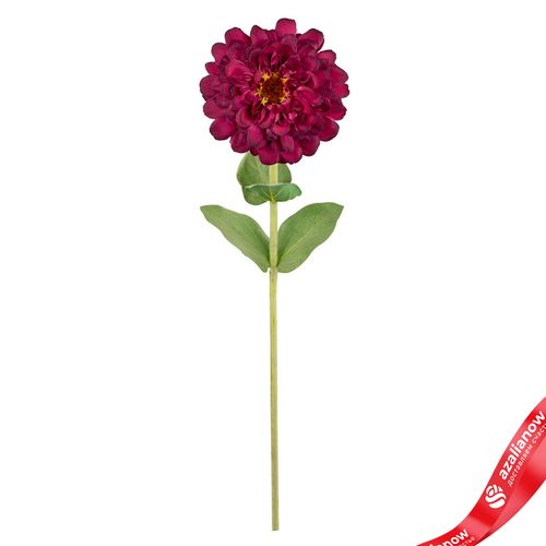 Фото 1: Цинния искусственная (пластик), 68см, темно-розовый