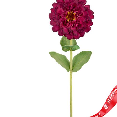 Фото 2: Цинния искусственная (пластик), 68см, темно-розовый