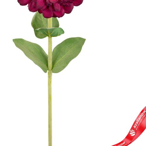 Фото 3: Цинния искусственная (пластик), 68см, темно-розовый