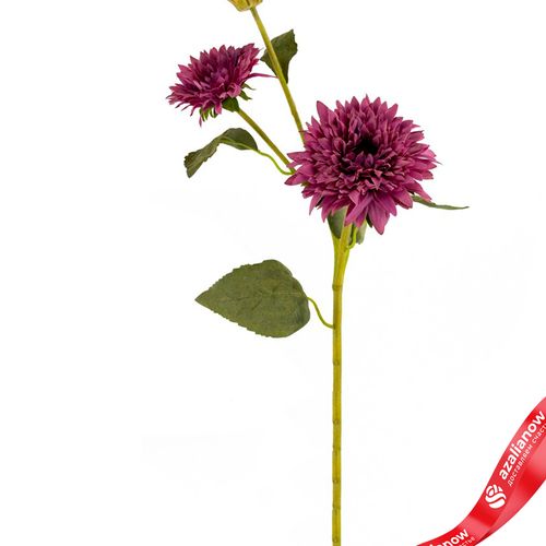 Фото 2: Георгин искусственный (пластик), 72см, сиреневый